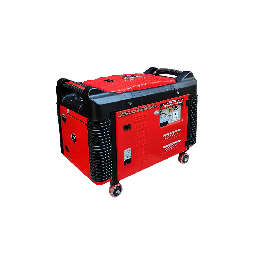 4 KVA Portable Generator, Petrol Run, Model Osprey GE-4000RSi, Recoil & Self Start